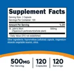 NTC_StJohnsWort_500MG_120CAP_275CC_Front_Square