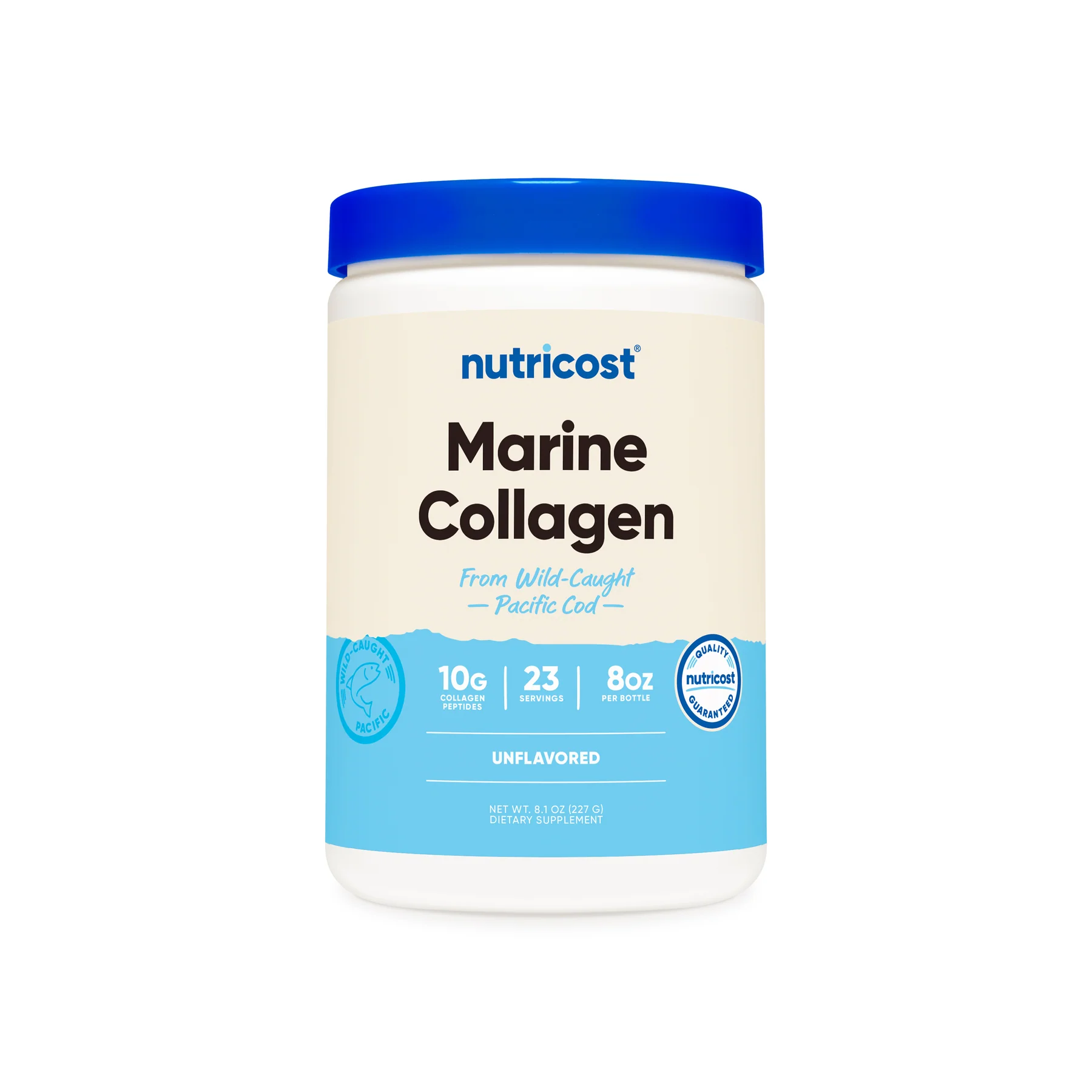 NTC_Marine_Collagen_WC_Unflavored_8_OZ_25_OZ_Front_Square_1800x1800