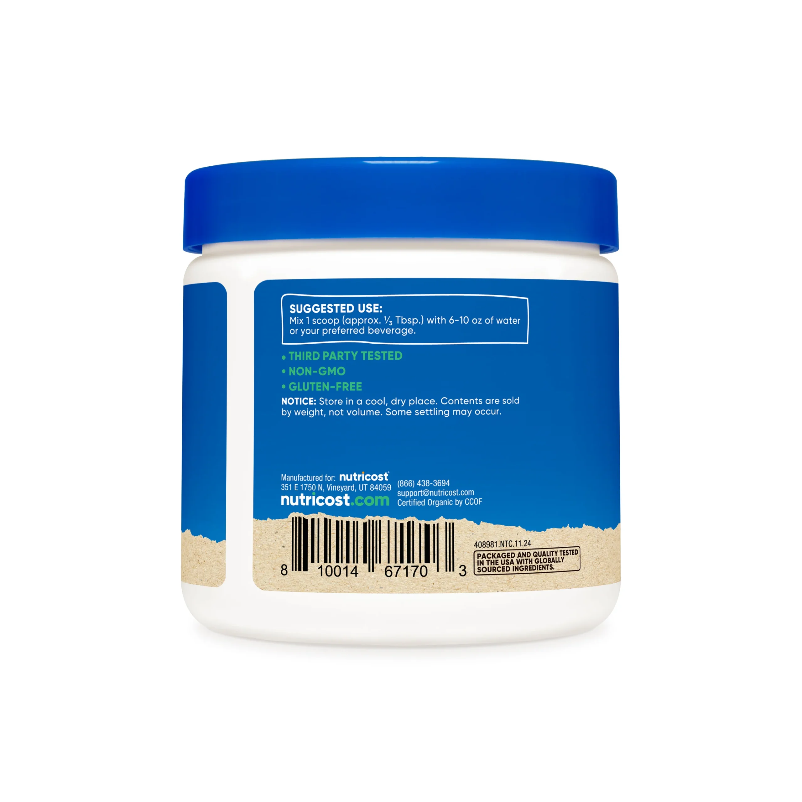 NTC_Organic_Blueberry_UF_227GM_16OZ_RecUse_Square